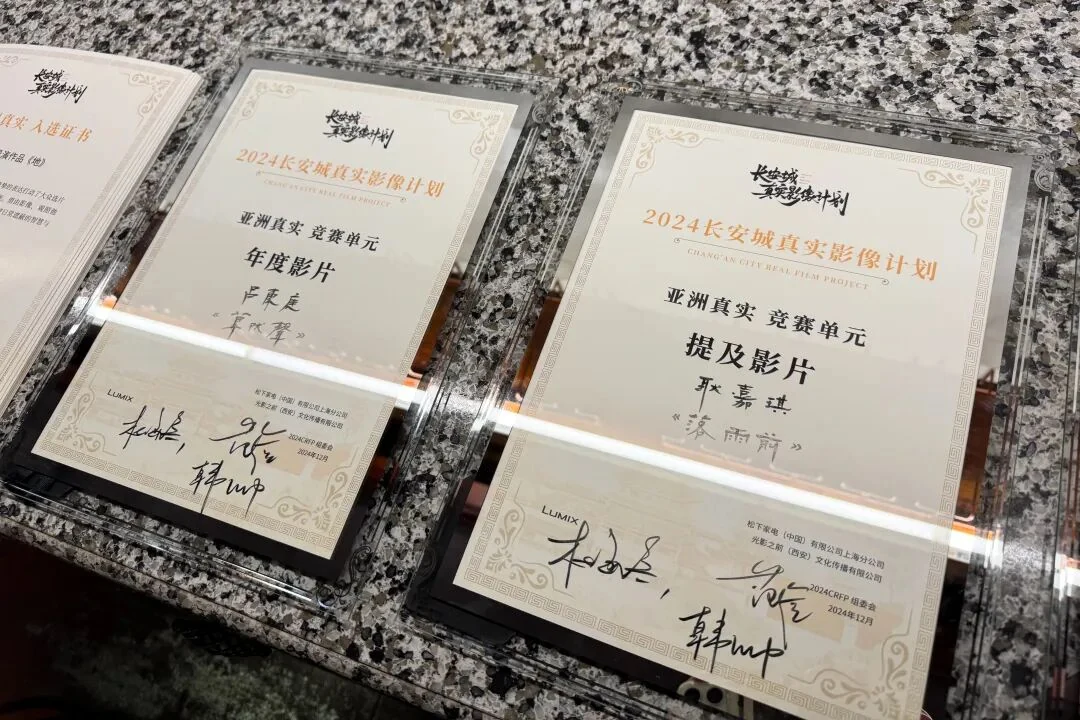 王宏伟题字的年度影片与提及影片荣誉证书